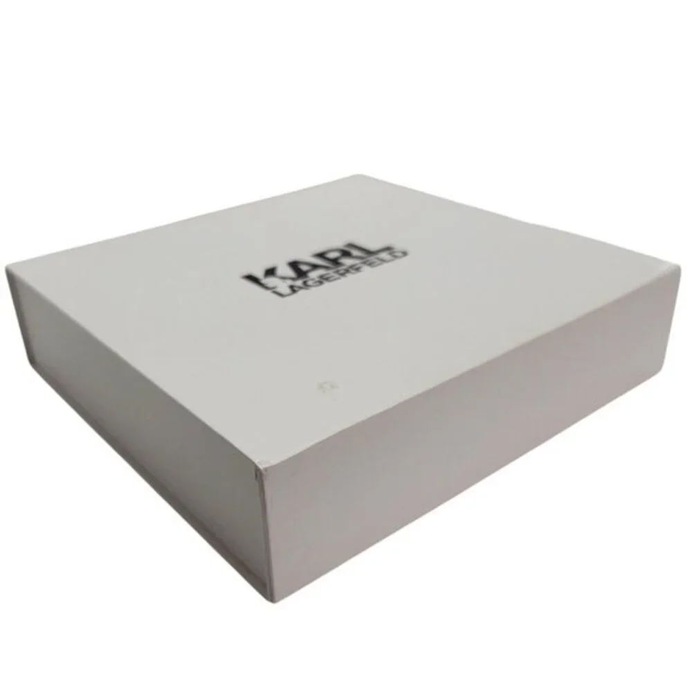 Karl Lagerfeld Signature White Decorative Storage Gift Box Ikonik Design Thank Y
